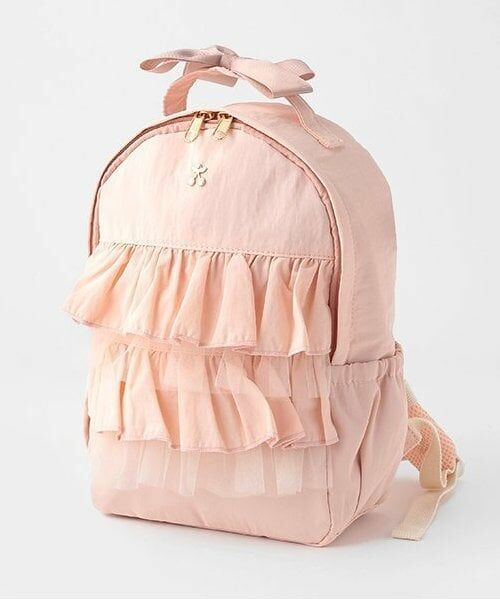 petit main / プティマイン リュック・バックパック | チュールフリルリュック（ライト ピンク）