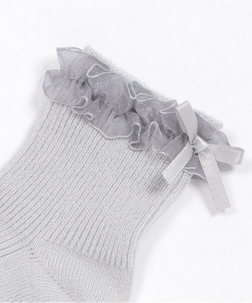 petit main / プティマイン ソックス | オーガンジーフリルソックス | 詳細1