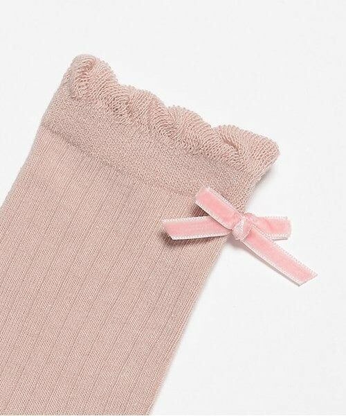 petit main / プティマイン ソックス | 透かし・リボンソックス2P | 詳細1