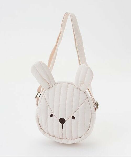 petit main / プティマイン ショルダーバッグ | ププ＆テテお顔ショルダーバッグ（ライト ピンク）