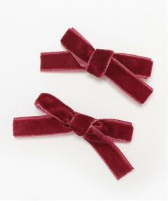 petit main / プティマイン ヘアピン | ベロアリボンピン