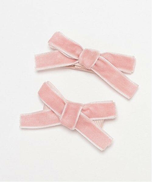 petit main / プティマイン ヘアピン | ベロアリボンピン | 詳細1