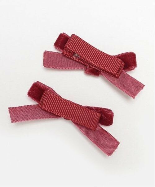 petit main / プティマイン ヘアピン | ベロアリボンピン | 詳細4