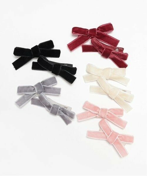 petit main / プティマイン ヘアピン | ベロアリボンピン | 詳細9