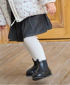 petit main / プティマイン ソックス | リボンオーバーニーソックス