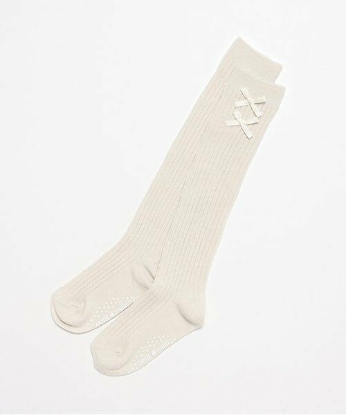 petit main / プティマイン ソックス | リボンオーバーニーソックス | 詳細9