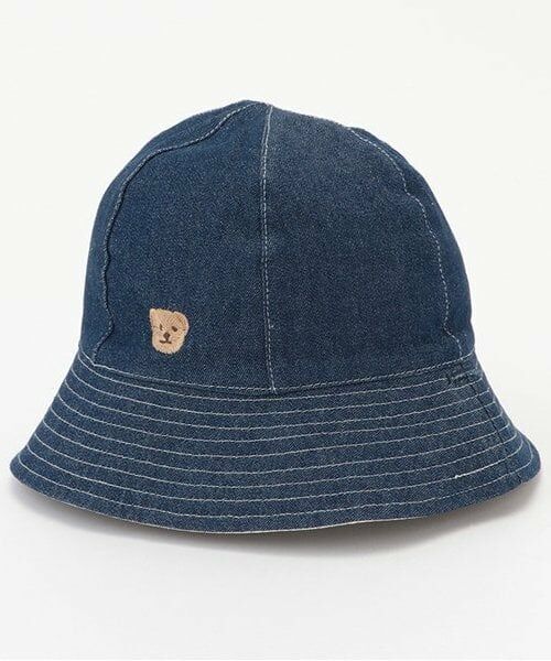petit main / プティマイン ハット | リバーシブルハット（ブルー）