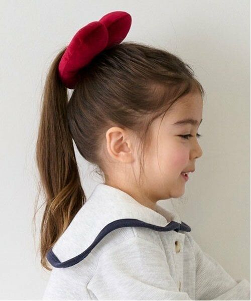 petit main / プティマイン ヘアゴム・シュシュ | BIGハートシュシュ | 詳細1