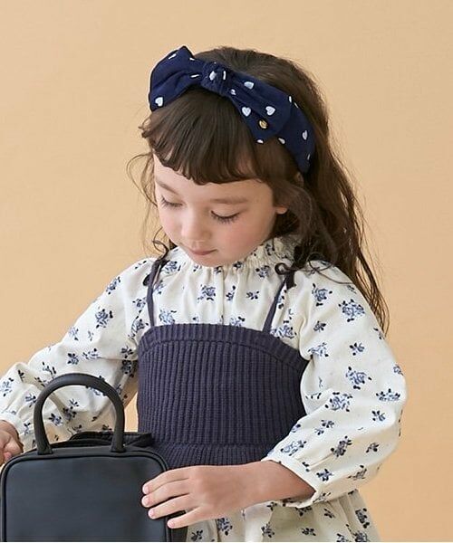 petit main / プティマイン カチューシャ・カチューム・その他 | ハート柄リボンカチューシャ | 詳細1