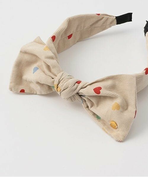 petit main / プティマイン カチューシャ・カチューム・その他 | ハート柄リボンカチューシャ | 詳細7