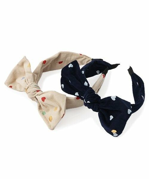 petit main / プティマイン カチューシャ・カチューム・その他 | ハート柄リボンカチューシャ | 詳細11