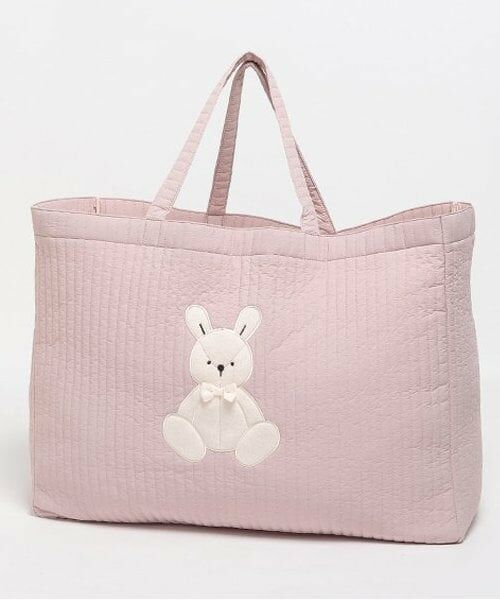 petit main / プティマイン トートバッグ | ププ＆テテお昼寝布団が入るバッグ（ライト ピンク）