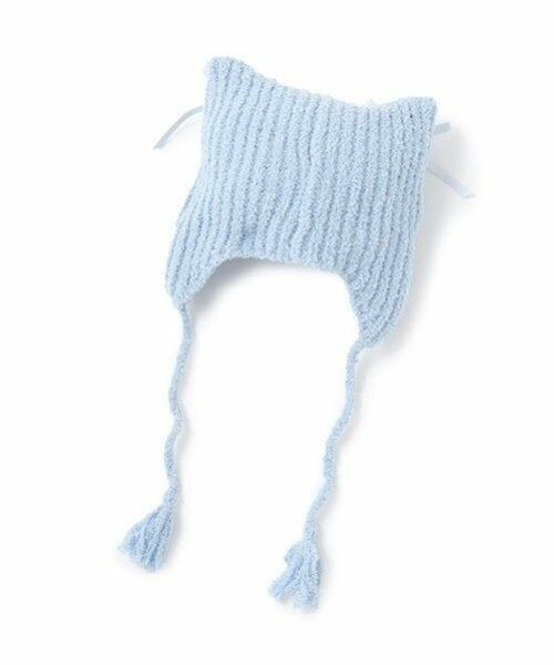 petit main / プティマイン ニットキャップ | 猫耳リボンニットキャップ | 詳細10