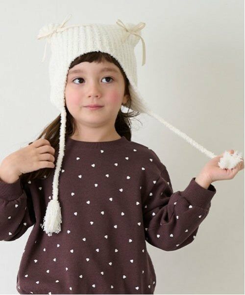 petit main / プティマイン ニットキャップ | 猫耳リボンニットキャップ | 詳細3