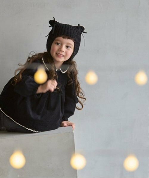 petit main / プティマイン ニットキャップ | 猫耳リボンニットキャップ | 詳細6