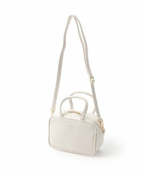 petit main / プティマイン ショルダーバッグ | スクエアショルダーバック（アイボリー）