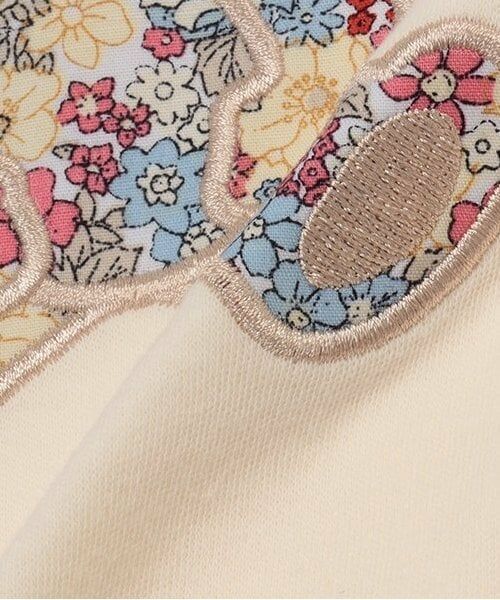 petit main / プティマイン ロンパース | 【弱酸性】花柄アップリケカバーオール | 詳細11