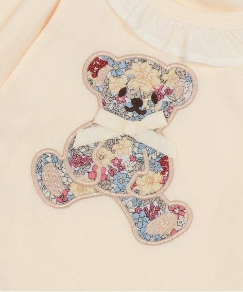 petit main / プティマイン ロンパース | 【弱酸性】花柄アップリケカバーオール | 詳細4