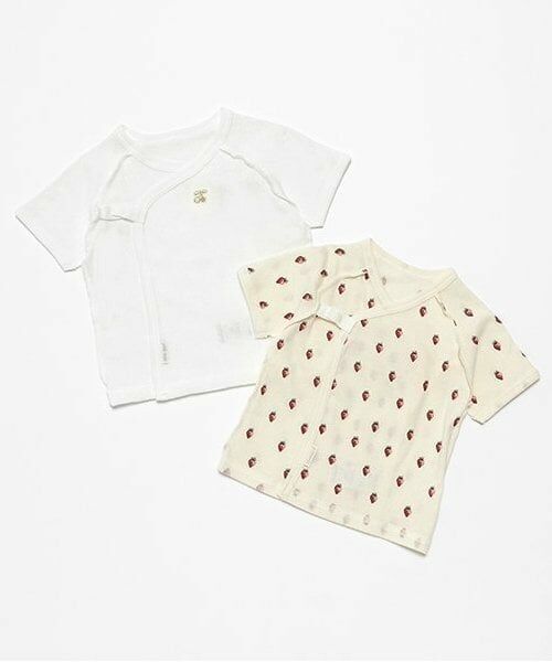 petit main / プティマイン 肌着 | 【オーガニック】短肌着（アイボリー）