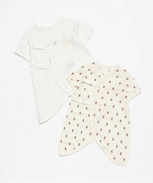 petit main / プティマイン 肌着 | 【オーガニック】コンビ肌着（アイボリー）