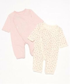 petit main / プティマイン ロンパース | 【オーガニック】2WAYオール2P