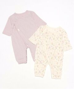 petit main / プティマイン ロンパース | 【オーガニック】2WAYオール2P