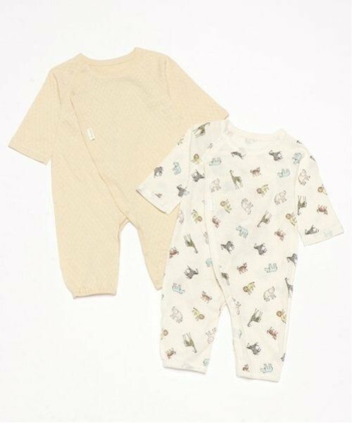 petit main / プティマイン ロンパース | 【オーガニック】2WAYオール2P | 詳細4