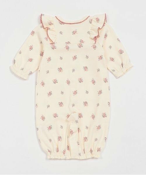 petit main / プティマイン ロンパース | 【オーガニック】肩フリル2WAYオール | 詳細1