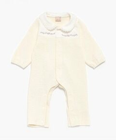 petit main / プティマイン ロンパース | 【弱酸性】胸刺しゅうカバーオール