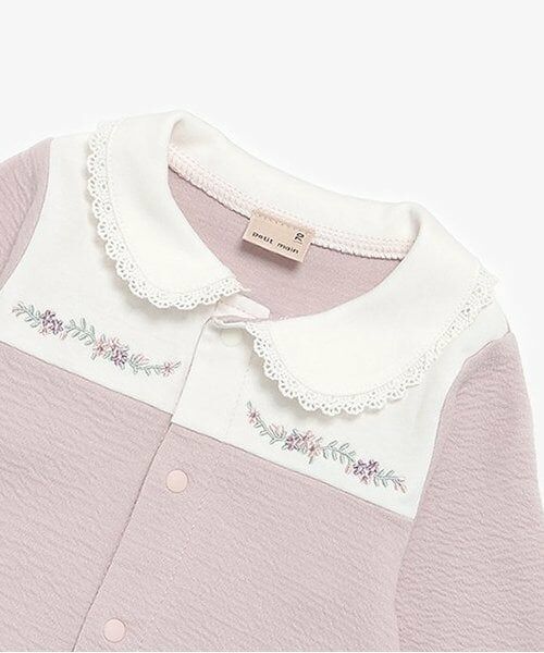 petit main / プティマイン ロンパース | 【弱酸性】胸刺しゅうカバーオール | 詳細2