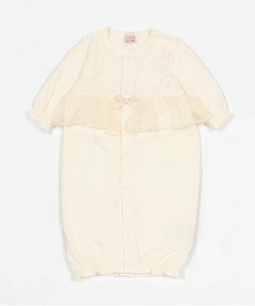 petit main / プティマイン ロンパース | 【弱酸性】チュールペプラム2WAYオール（アイボリー）