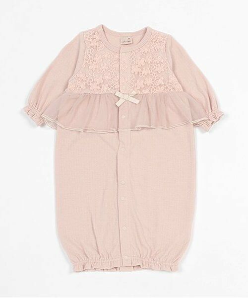 petit main / プティマイン ロンパース | 【弱酸性】チュールペプラム2WAYオール（ライト ピンク）