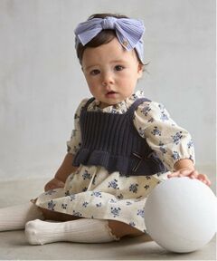 petit main / プティマイン ロンパース | 【リンク】花柄ワンピースビスチェセット(ベビー)