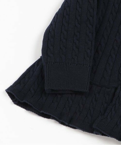 petit main / プティマイン ベビー・キッズウエア | ケーブルペプラムカーディガン | 詳細4