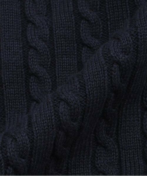 petit main / プティマイン ベビー・キッズウエア | ケーブルペプラムカーディガン | 詳細5