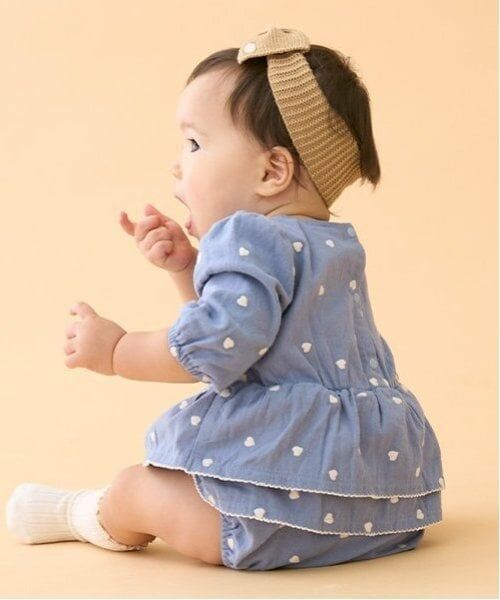 petit main / プティマイン ロンパース | ハート刺繍ロンパース | 詳細2