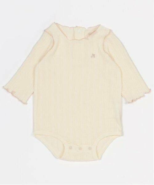 petit main / プティマイン ロンパース | 【弱酸性】針抜きロンパース（アイボリー）