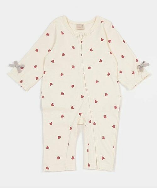 petit main / プティマイン ロンパース | アソートカバーオール（アイボリー）