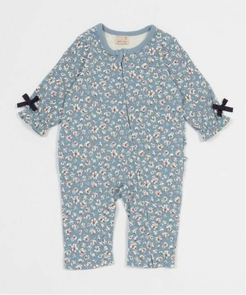 petit main / プティマイン ロンパース | アソートカバーオール（ライト ブルー）