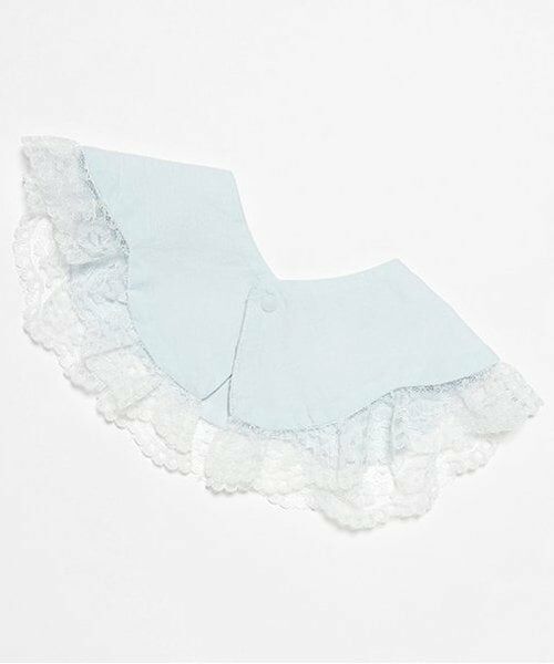 petit main / プティマイン スタイ・ビブ | 【防水】レースつき刺しゅうスタイ | 詳細2