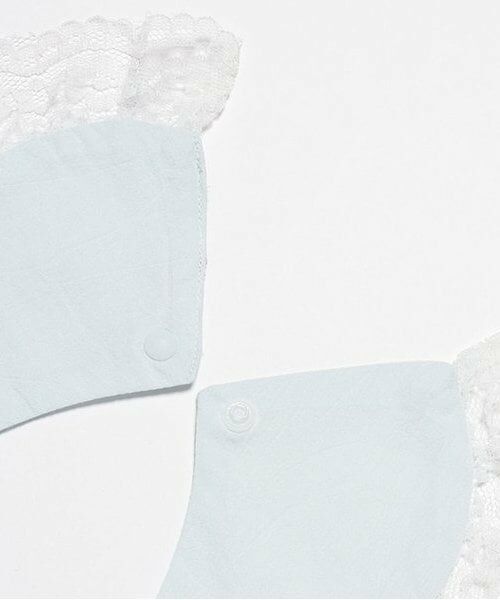 petit main / プティマイン スタイ・ビブ | 【防水】レースつき刺しゅうスタイ | 詳細3