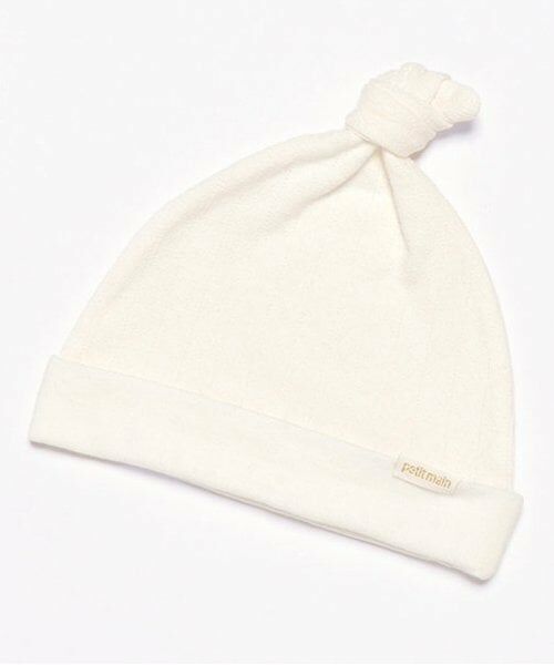 petit main / プティマイン ベビー・キッズグッズ | 【オーガニック】BABYキャップ（アイボリー）
