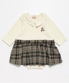 petit main / プティマイン ロンパース | 襟付スカート付きロンパース