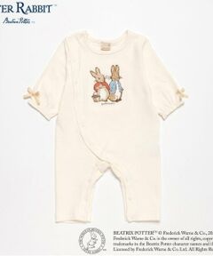 petit main / プティマイン ロンパース | 【ピーターラビット】刺しゅうカバーオール