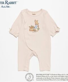 petit main / プティマイン ロンパース | 【ピーターラビット】刺しゅうカバーオール