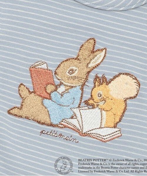 petit main / プティマイン ロンパース | 【ピーターラビット】刺しゅうカバーオール | 詳細5