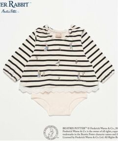 petit main / プティマイン ロンパース | 【ピーターラビット】刺しゅうチュニックロンパース