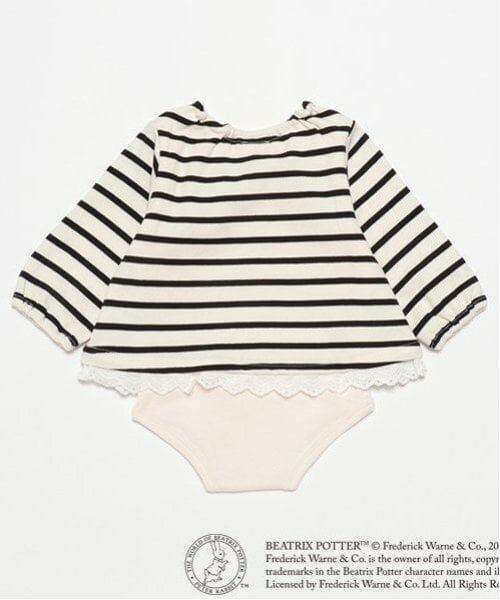 petit main / プティマイン ロンパース | 【ピーターラビット】刺しゅうチュニックロンパース | 詳細1