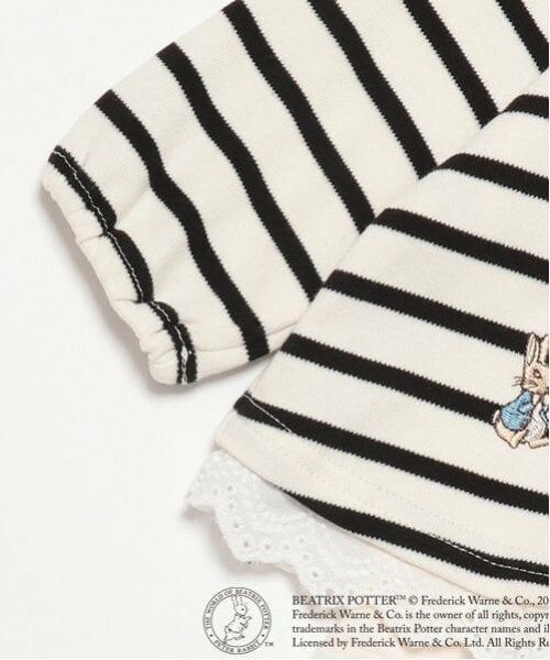 petit main / プティマイン ロンパース | 【ピーターラビット】刺しゅうチュニックロンパース | 詳細4