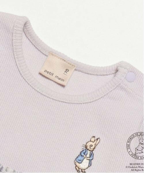 petit main / プティマイン ロンパース | 【ピーターラビット】花柄切替ロンパース | 詳細2